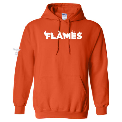 Gildan Unisex Flames Printed Hoodie Thumbnail