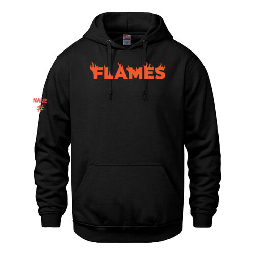 Vault Unisex Flames Printed Hoodie Thumbnail